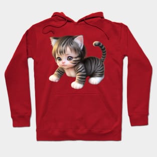 cute girl cat Hoodie